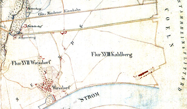 1870 Flurkarte Leverkusen