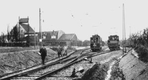 Kleinbahn Opladen-Lützenkirchen, Endhaltestelle und Rangierbahnhof Lützenkirchen